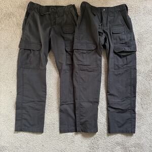 Propper Tactical Black Women's Ripstop Pants Size 2 Cargo Pockets (28x36) BUNDLE